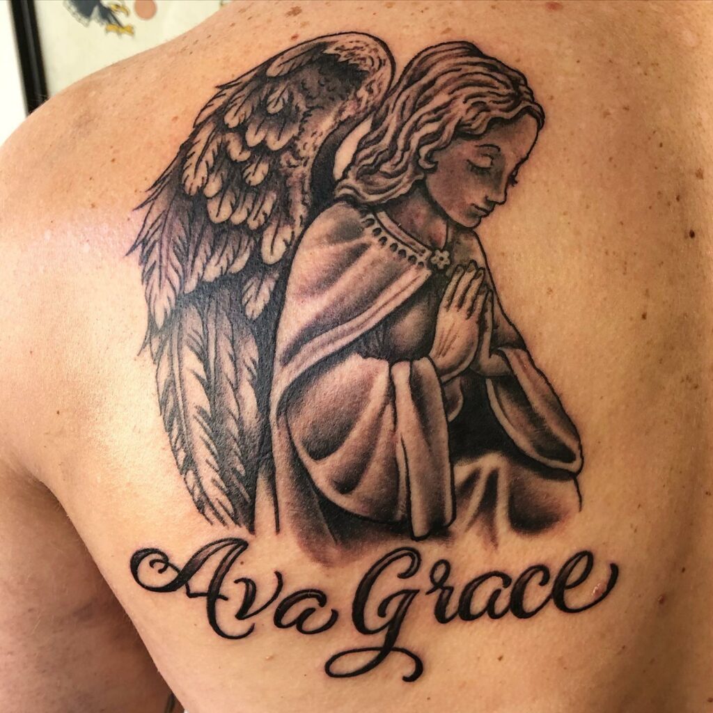 10 Best Holy Angel Guardian Angel Tattoo Ideas You Ll Have To See To Believe