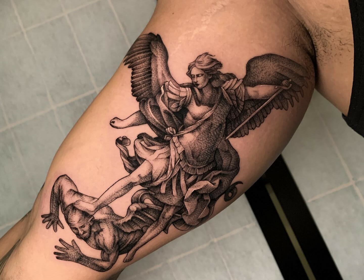 10 Best Warrior Protector Guardian Angel Tattoo Ideas That Will Blow Your Mind