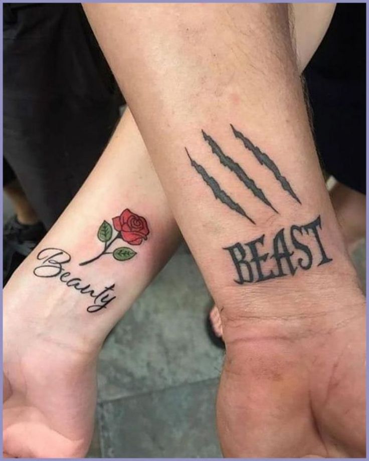 10 Matching Couple Tattoo Ideas To Declare Your Love