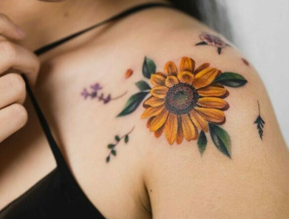 10 Shoulder Sunflower Tattoo Ideas That Will Blow Your Mind