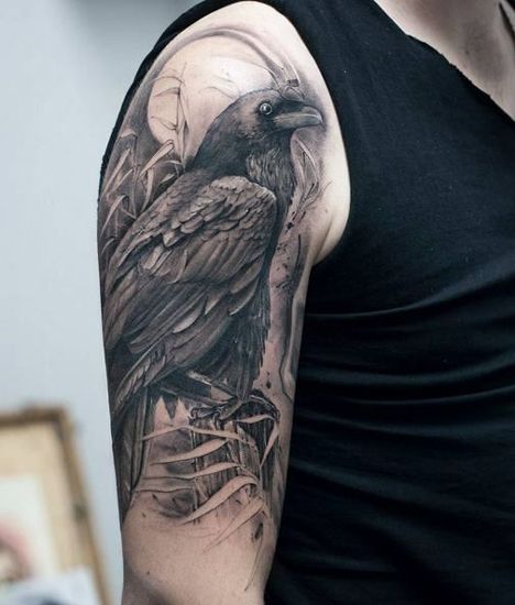 10 Stylish Crow Tattoo Designs For Men And Women Crow Tattoo Design