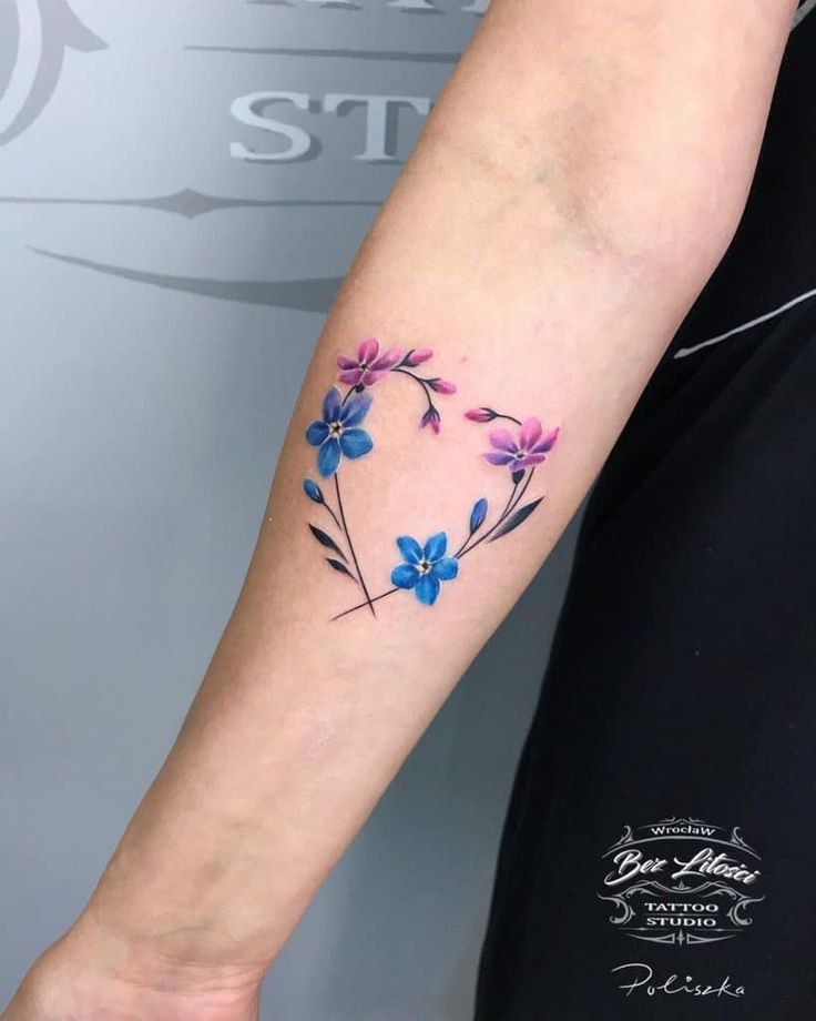 10 The Best Forget Me Not Tattoo Designs Sunflower Tattoos