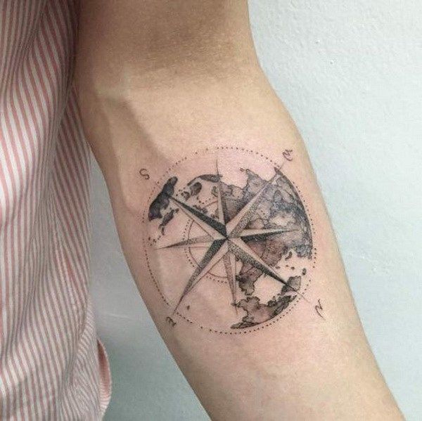 100 Awesome Compass Tattoo Designs Artofit