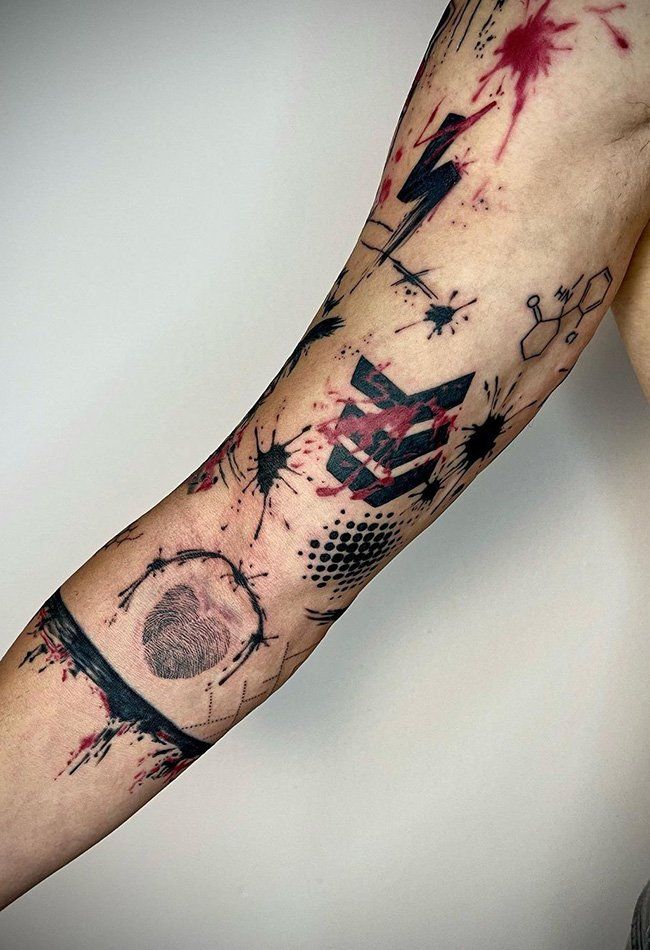 100 Breathtaking Trash Polka Tattoos Newest Gallery The Trend Scout