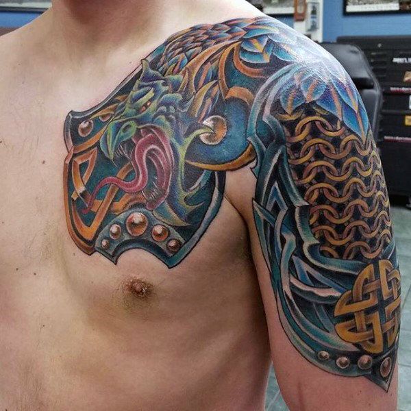 100 Celtic Knot Tattoos For Men Interwoven Design Ideas