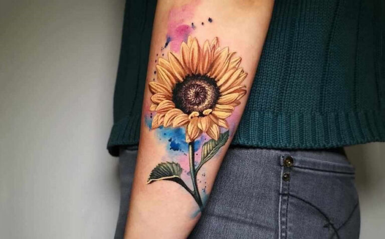 100 Diverse Ideas For Sunflower Tattoos That Are Big On Positivity