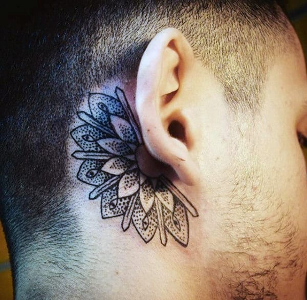 100 Ear Tattoos For Men Inner And Outer Design Ideas