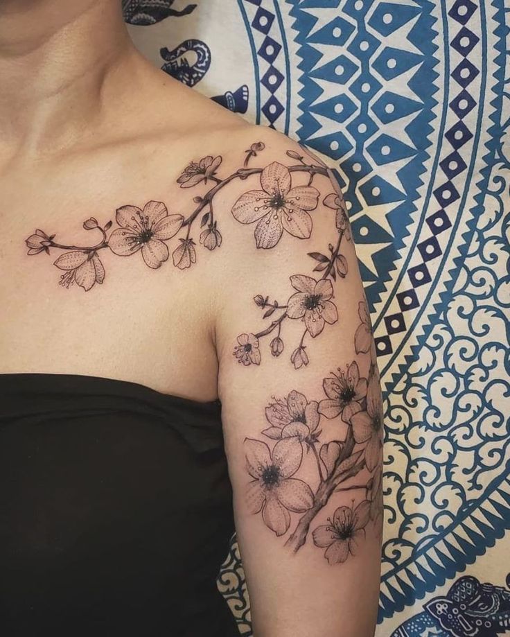 100 Elegant Cherry Blossom Tattoos Most Unique Gallery Cherry