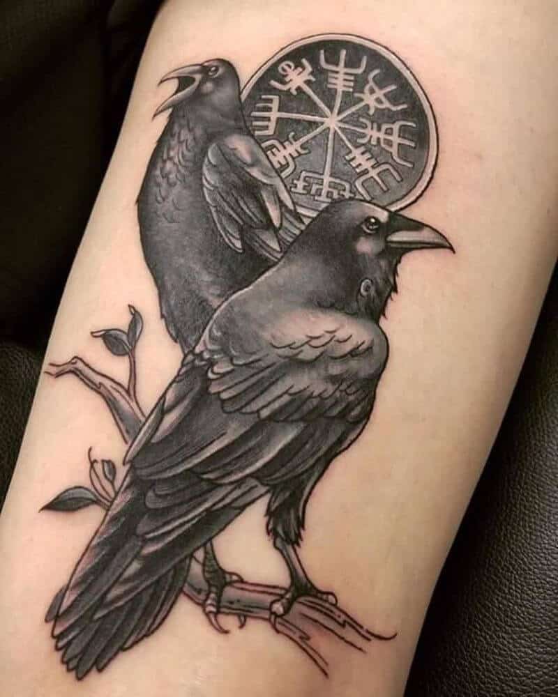 100 Inspirational Raven Crow Tattoo Ideas