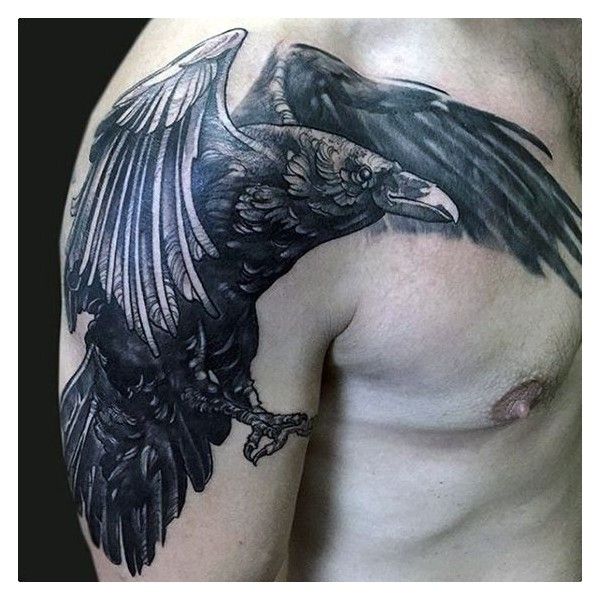 100 Raven Tattoo Designs For Men Scavenge Sooty Bird Ink