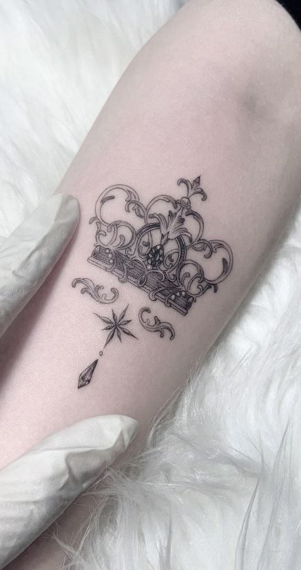 100 Regal Crown Tattoos Fit For A King Queen