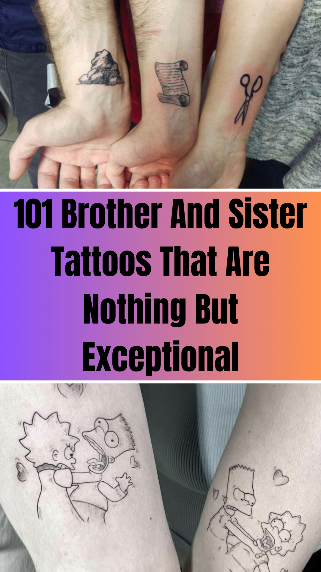 100 Small Simple Brother And Sister Tattoo Ideas To Try With Your Kin