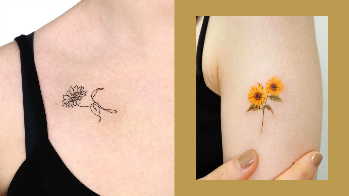 100 T Ng Sunflower Tattoo P V S Ng T O Nh T