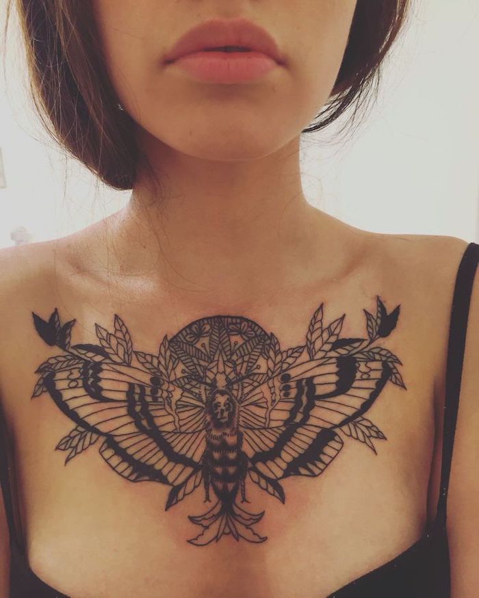 1001 Ideas For Beautiful Chest Tattoos For Women In 2020 Chest