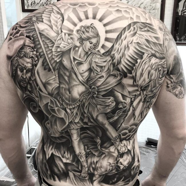 101 Best St Michael Tattoo Ideas You Have To See To Believe