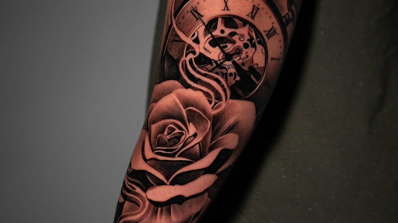 11 Rose And Clock Tattoo Ideas That Will Blow Your Mind