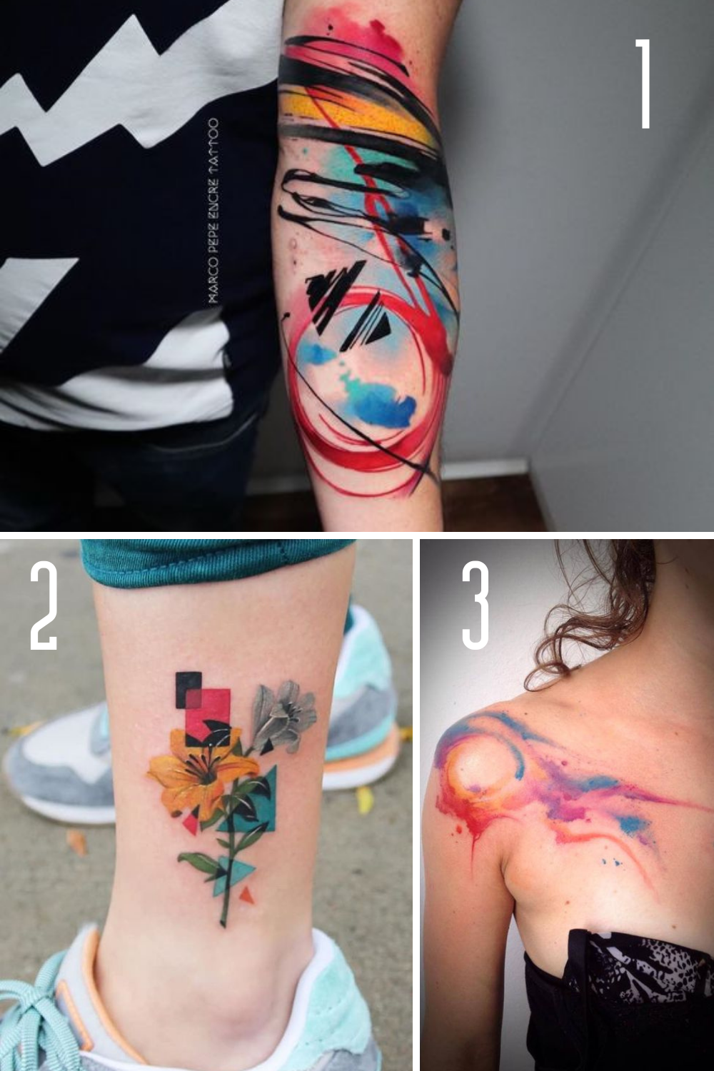 12 Amazing Abstract Tattoos For Men And Women Easy Ink