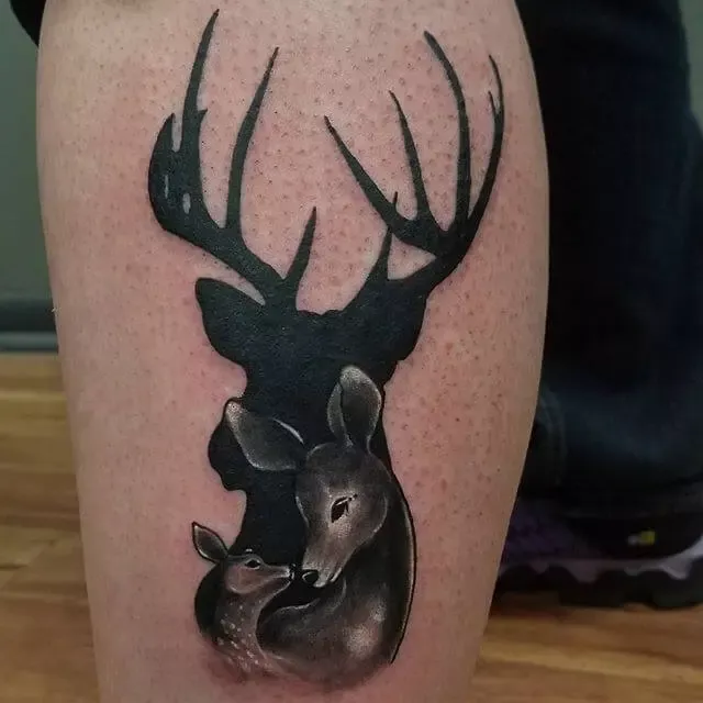 12 Awesome Buck And Doe Tattoo Designs Artofit