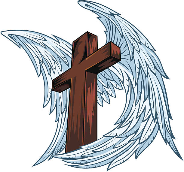 130 Cross Angel Wings Tattoo Designs Stock Photos Pictures Royalty