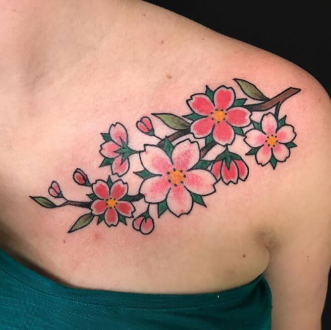 130 Japanese Cherry Blossom Tattoos For Women 2019 Tattoo Ideas