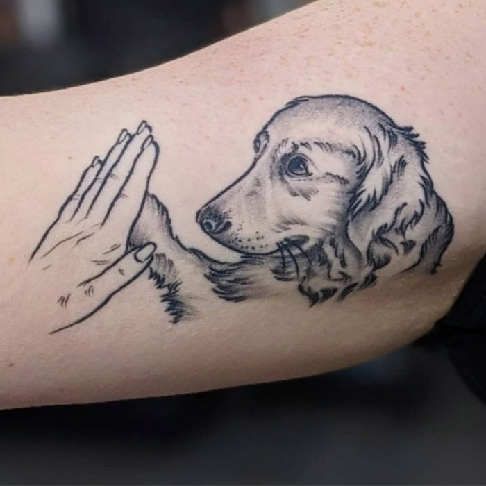 14 Lovely Golden Retriever Memorial Tattoos Inku Paw