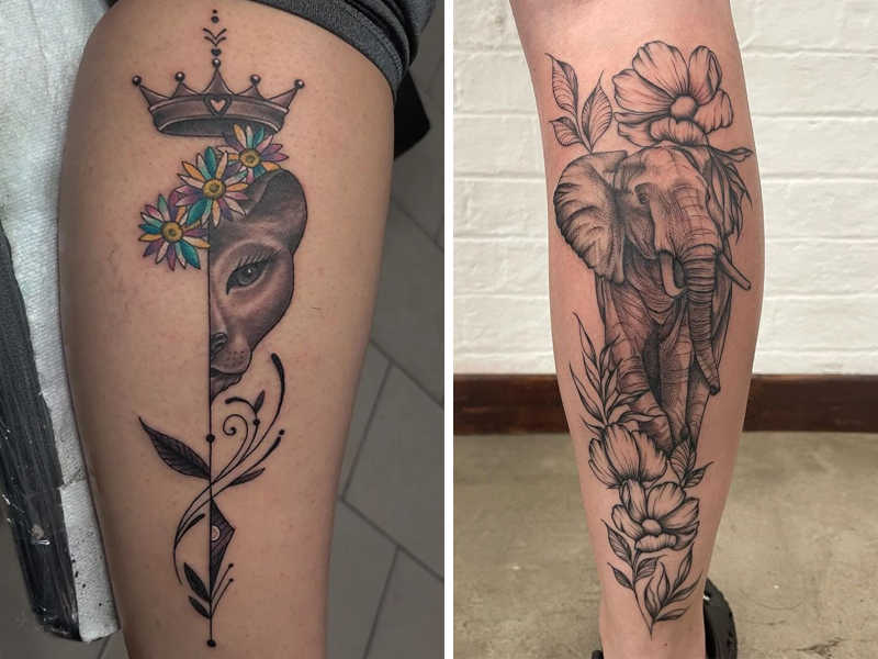 15 Best Calf Tattoo Ideas For Women 2023