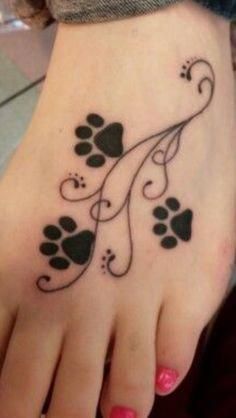 15 Coolest Unusual Paw Print Tattoo Designs