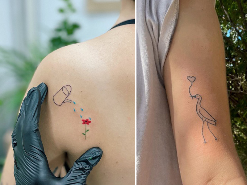 15 Excellent Stick And Poke Tattoo Designs