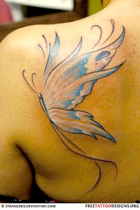 15 Gorgeous Shoulder Butterfly Tattoo Desgns Pretty Designs