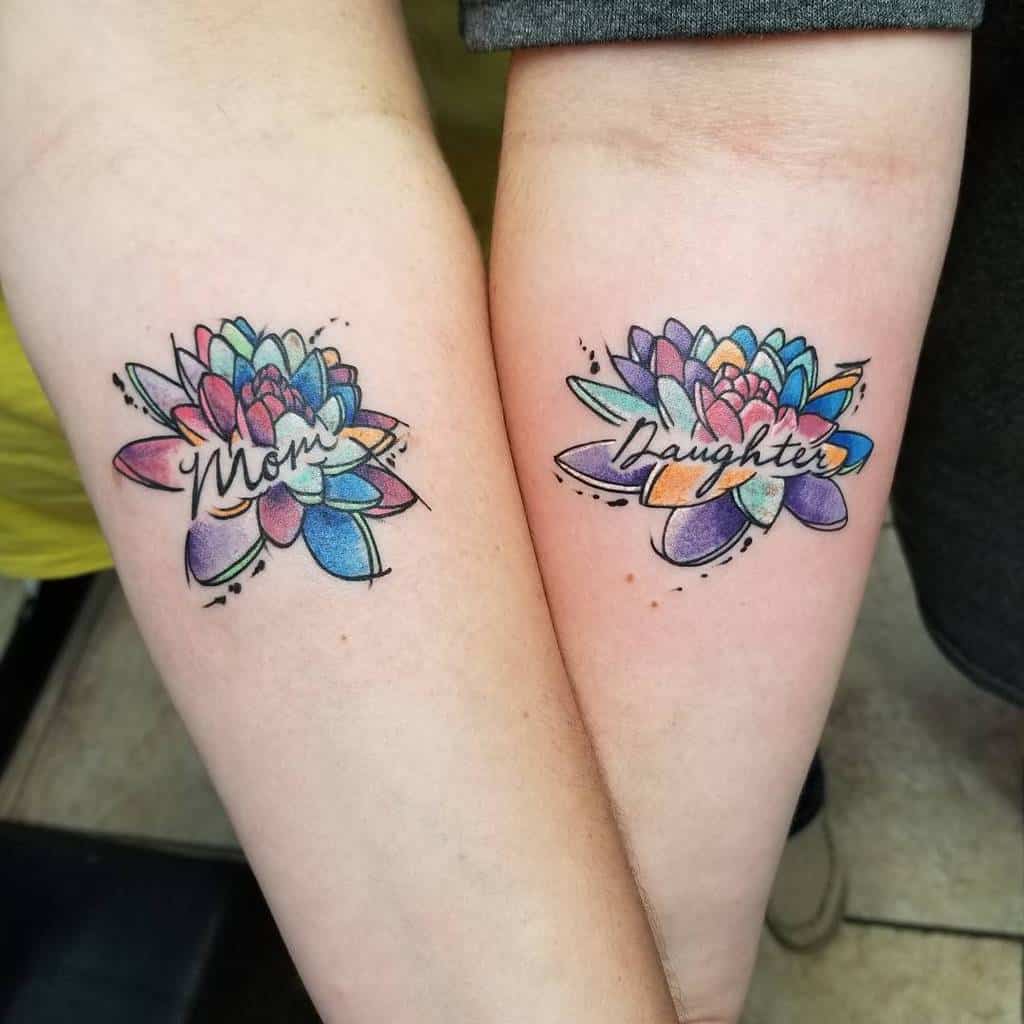 15 Mother Daughter Tattoos That Will Melt Your Heart 100 Tattoos