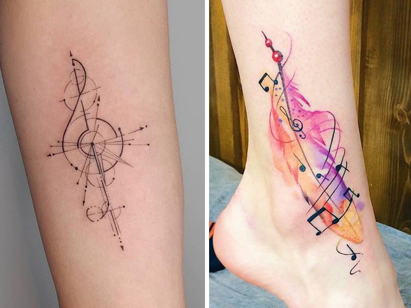 15 Music Note Tattoo Designs Ideas Design Trends Premium Psd