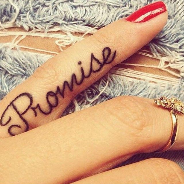 15 Promise Tattoo Ideas You Shouldn T Ever Break