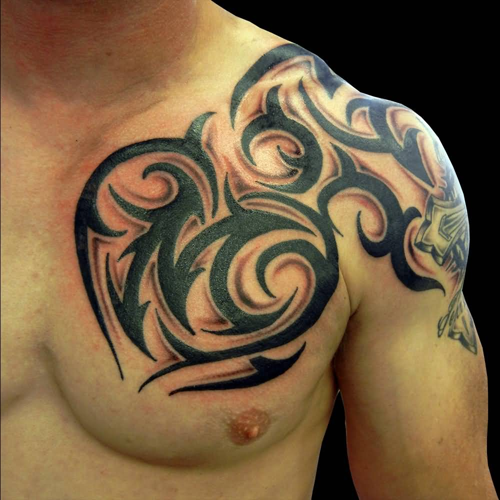 150 Best Shoulder Tattoos For Men 2022 Tribal Designs To Arm Chest