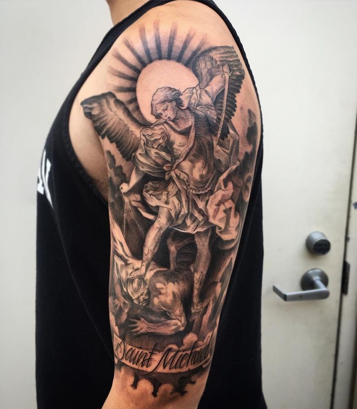 16 Popular St Michael Tattoo Design Ideas St Michael Tattoo