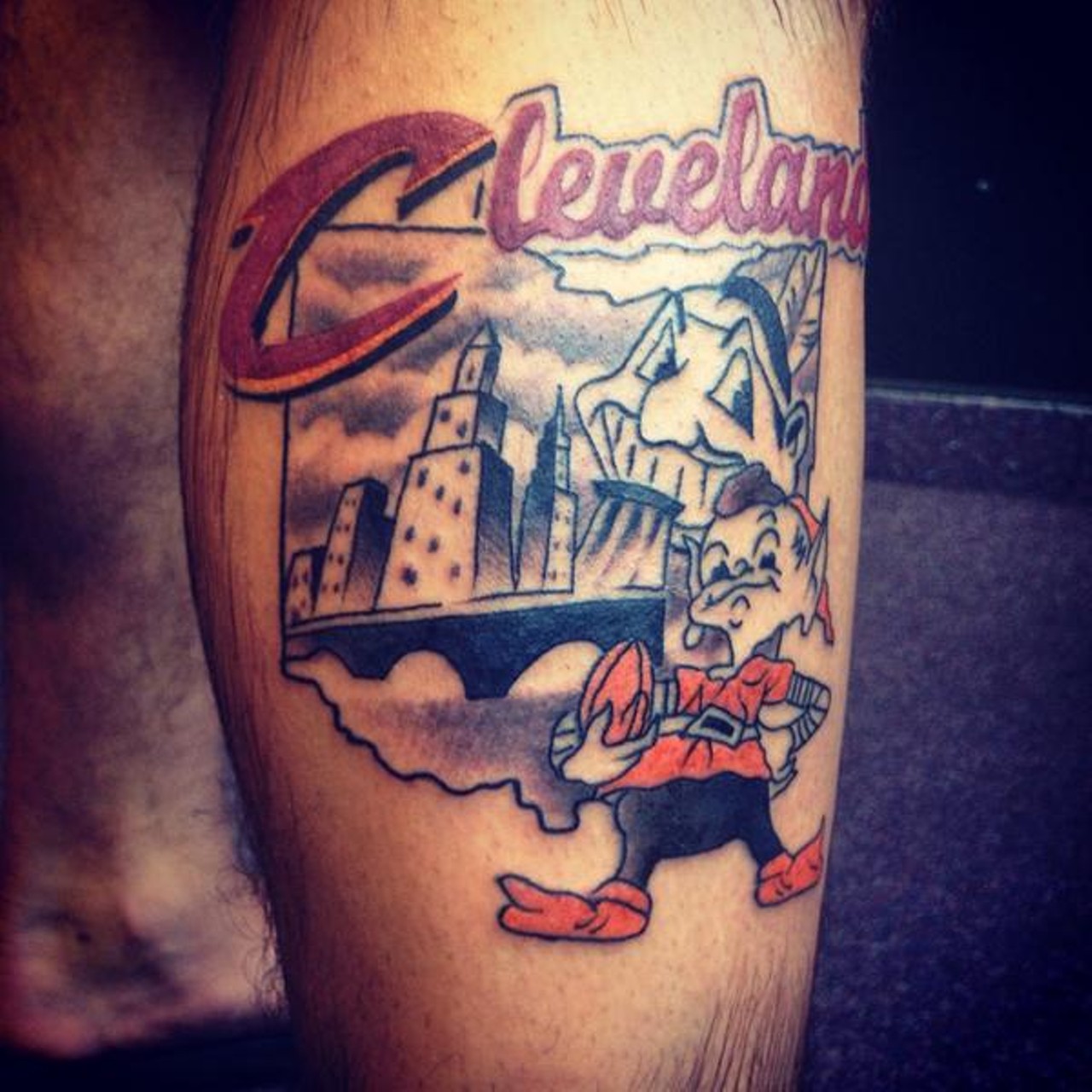 17 Awesome Tattoos From Cleveland Amp 39 S Biggest Fans Cleveland Cleveland Scene