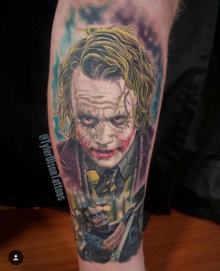 17 Stunning Heath Ledger Joker Tattoo Ideas Ideas