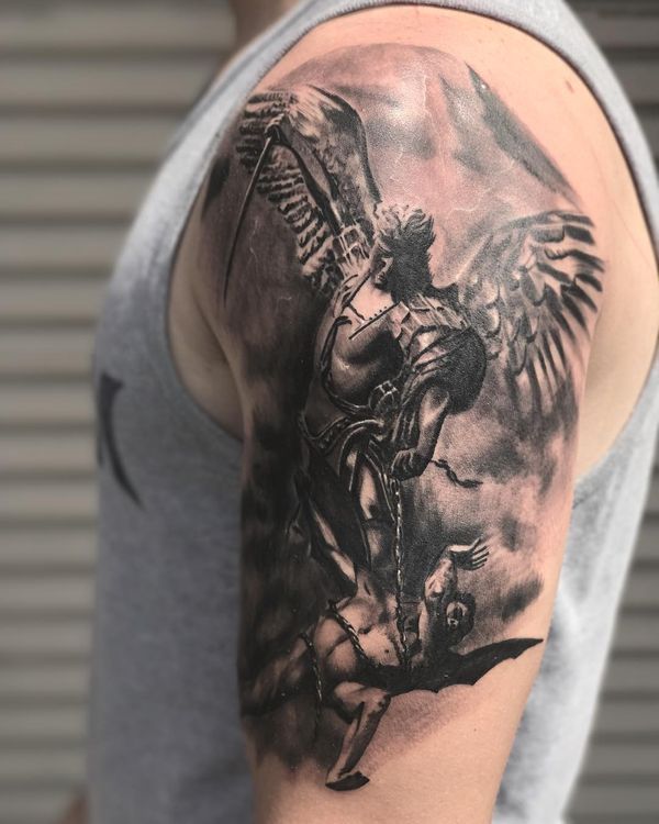 1St Place So Far With Images Archangel Michael Tattoo Archangel