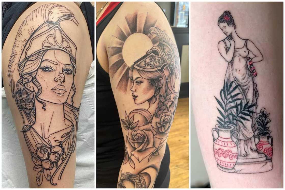 20 Cutest Feminine Greek Goddess Tattoos With Their Meanings Tuko Co Ke