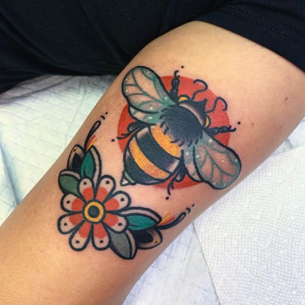 20 Inspiring Bee Tattoo Designs In 2023 Bee Tattoo Bee And Flower