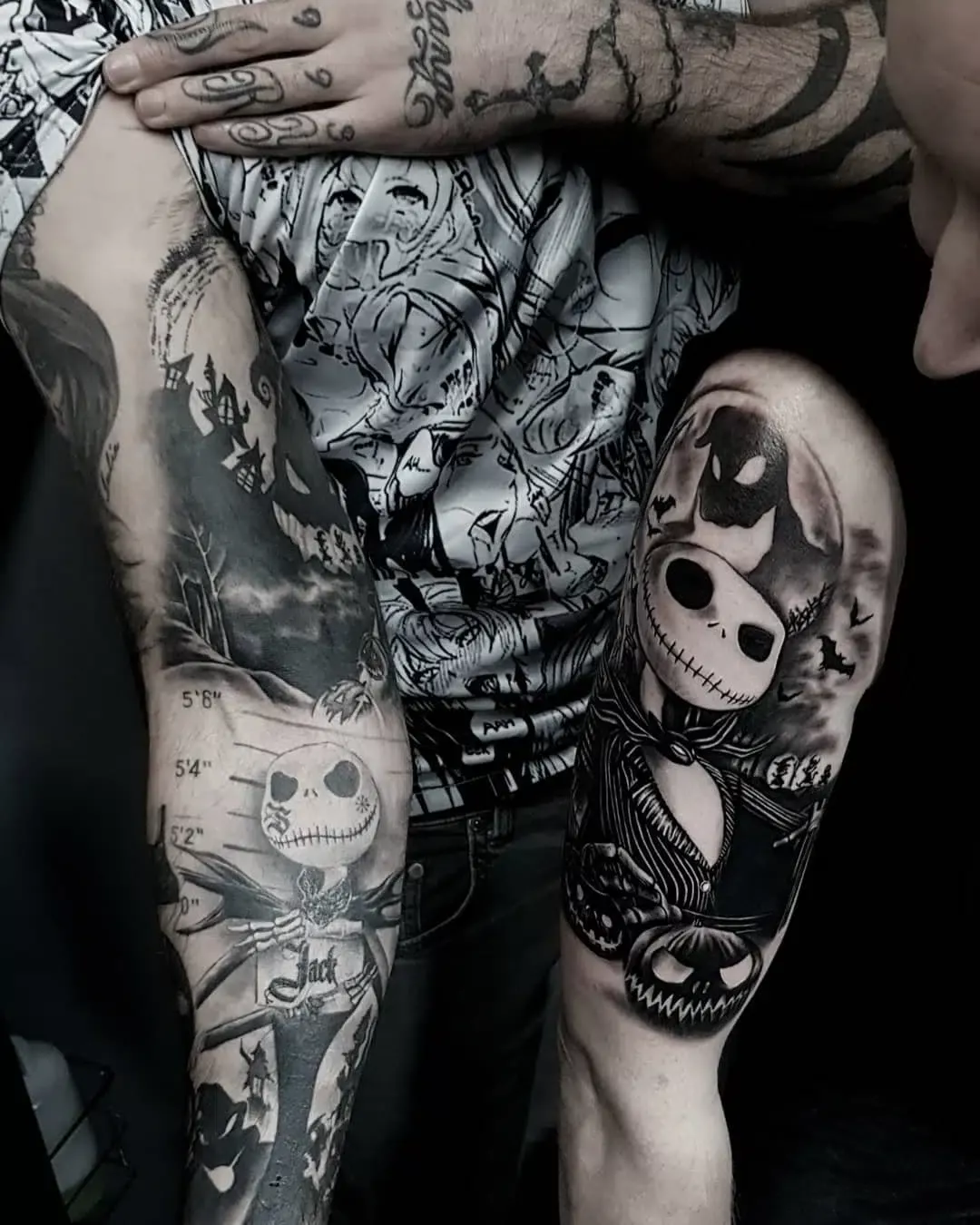 20 Jack Skellington Tattoos And Sally Tattoos Jack Skellington