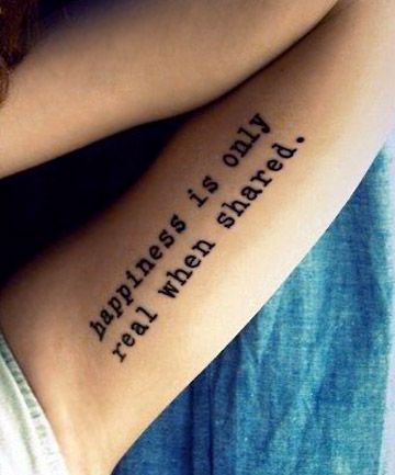 20 Quote Tattoos For Inspiration All Day Every Day Meaningful Tattoo