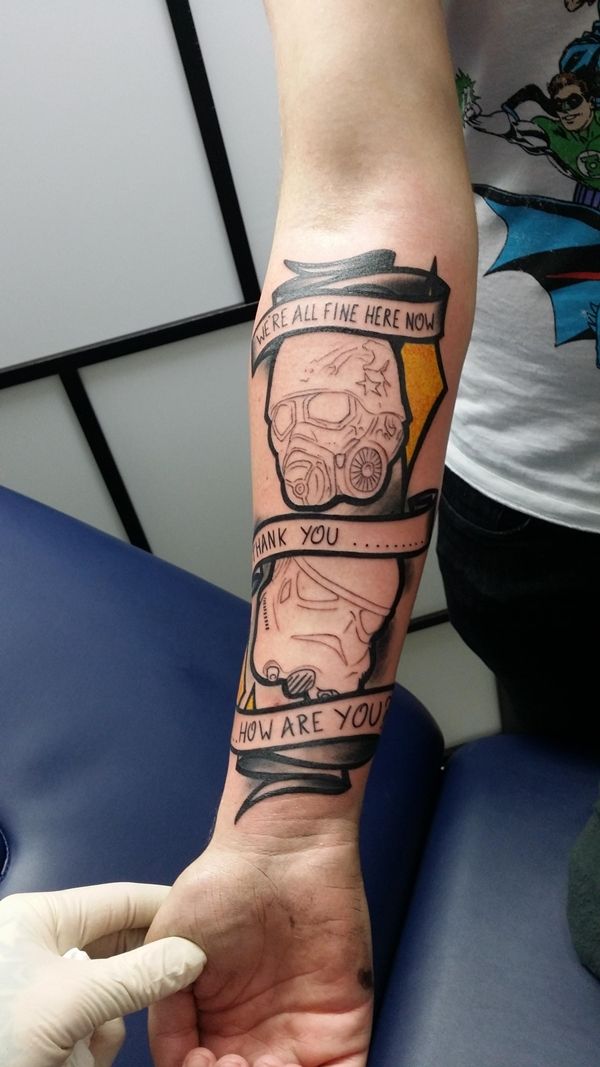 20 Super Cool Fallout Tattoo Designs Fallout Tattoo Wrist Tattoos Tattoos