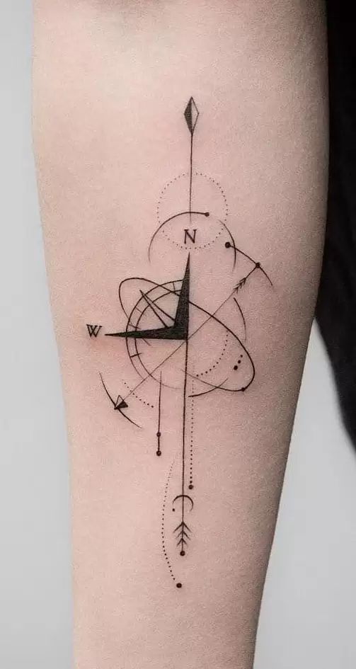 20 Unique Compass Rose Tattoo Ideas