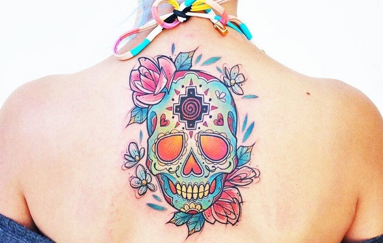 20 Unique Sugar Skull Tattoo Designs For Men Women In 2023