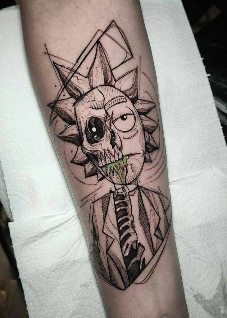 200 Best Rick And Morty Tattoos 2023 Tattoosboygirl