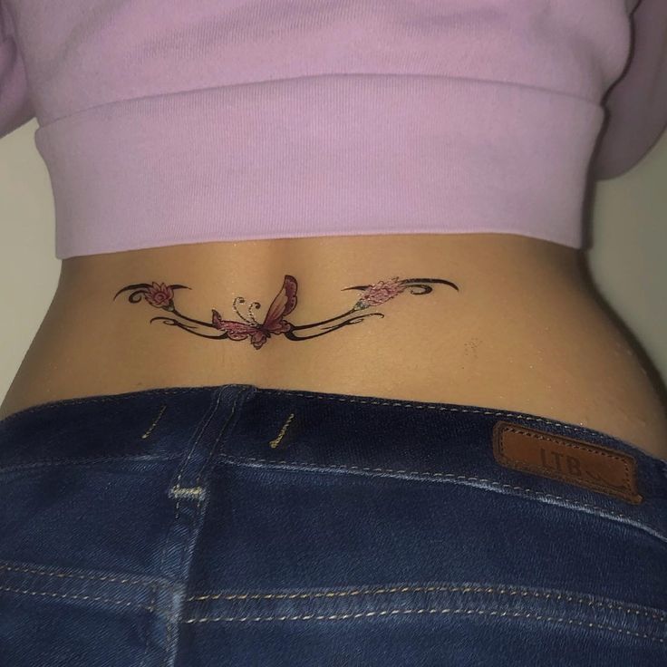 2000S Tramp Stamp Tramp Stamp Tattoos Trendy Tattoos Dainty Tattoos