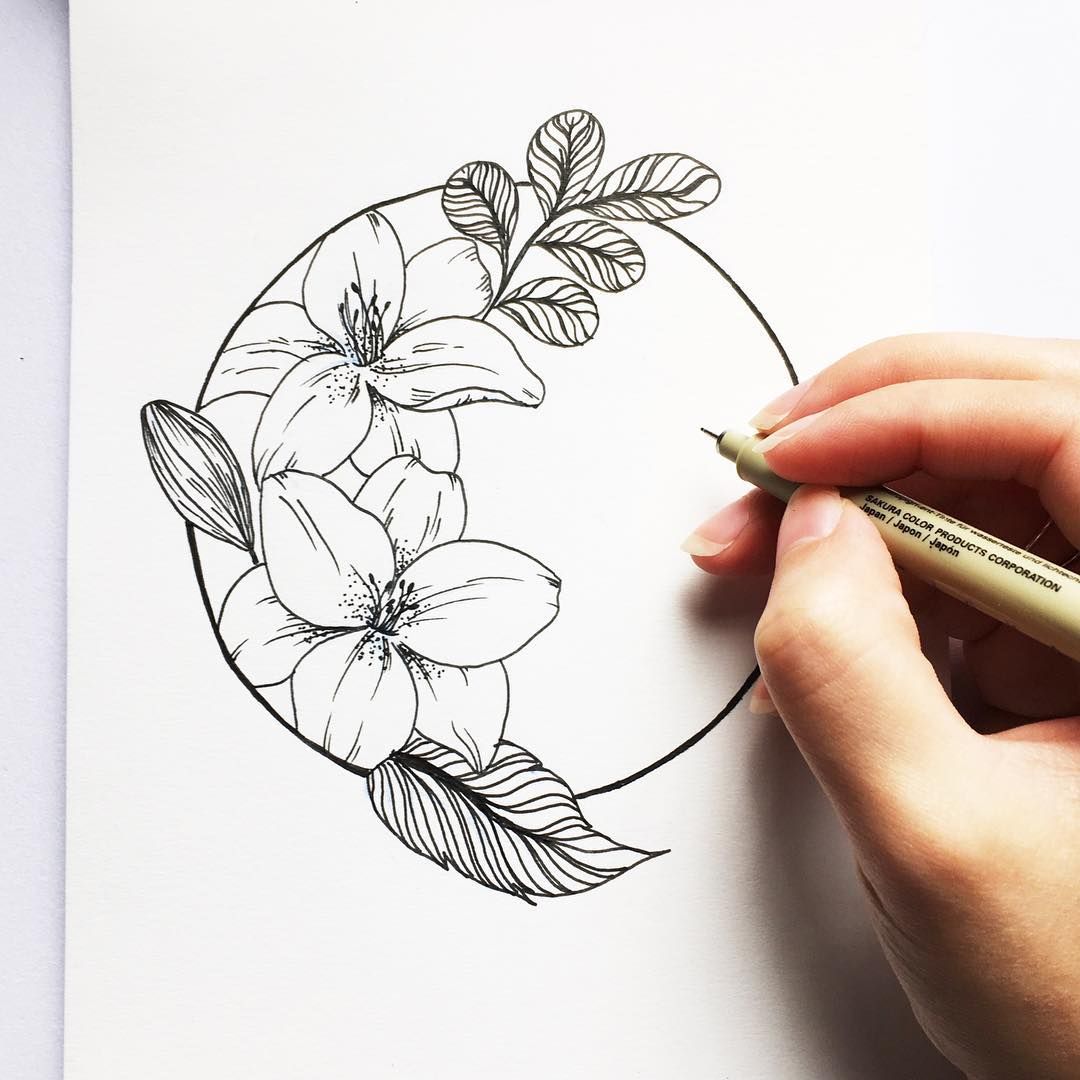 21 Flower Drawings Art Ideas Sketches Design Trends