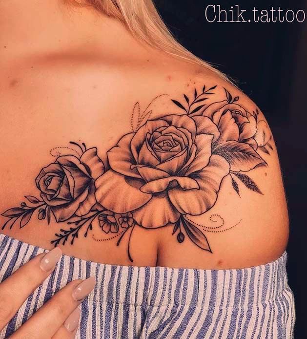 21 Tattoo Chest Shoulder Pictures