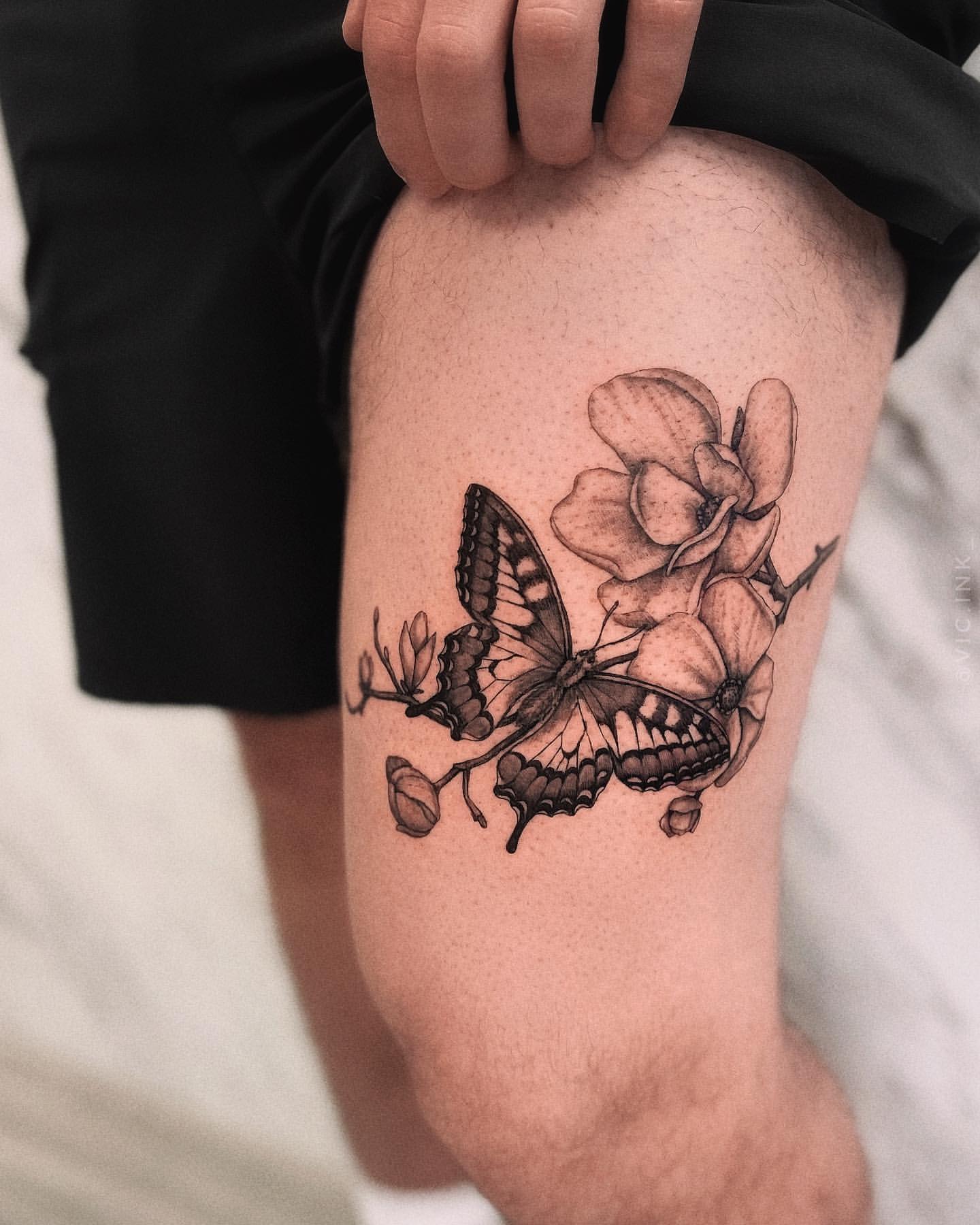 22 Male Butterfly Tattoo Isobellebrodi