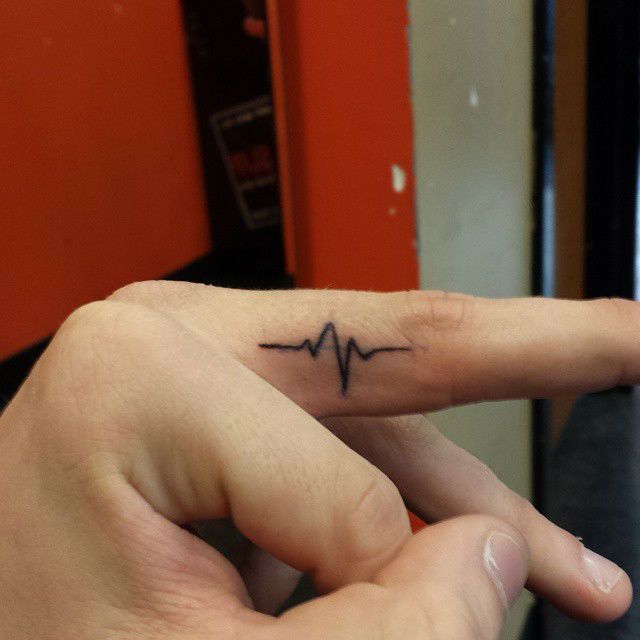 22 Photos Of Inspiring Heartbeat Tattoos